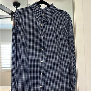Polo by Ralph Lauren Blue Dress Shirt Classic Style